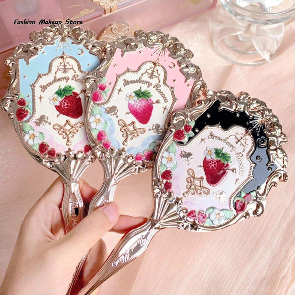 2023 New Flower Knows Makeup Mirror Cute Hand Mirror Women Makeup Tool