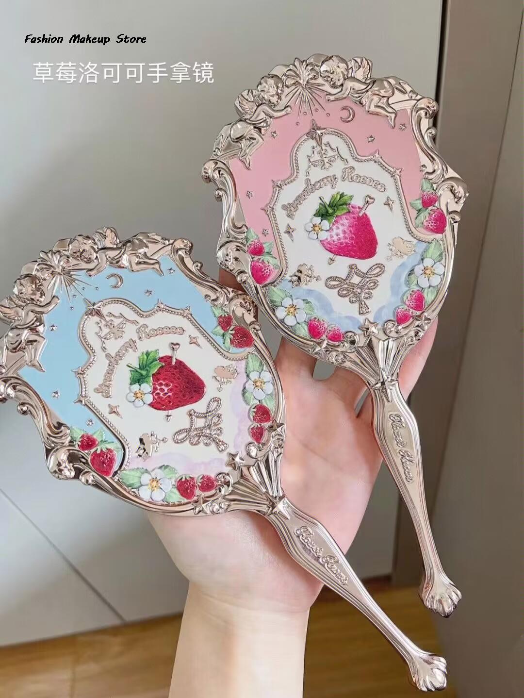 2023 New Flower Knows Makeup Mirror Cute Hand Mirror Women Makeup Tool