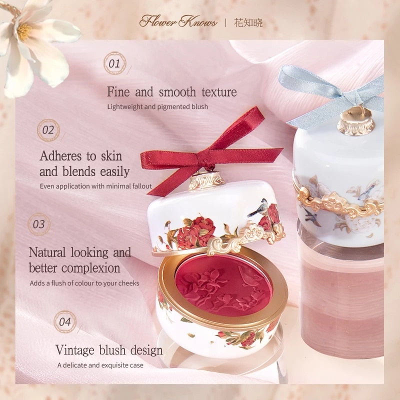 Flower Know Flower God Powder Blusher Classic Rouge Matte Blush