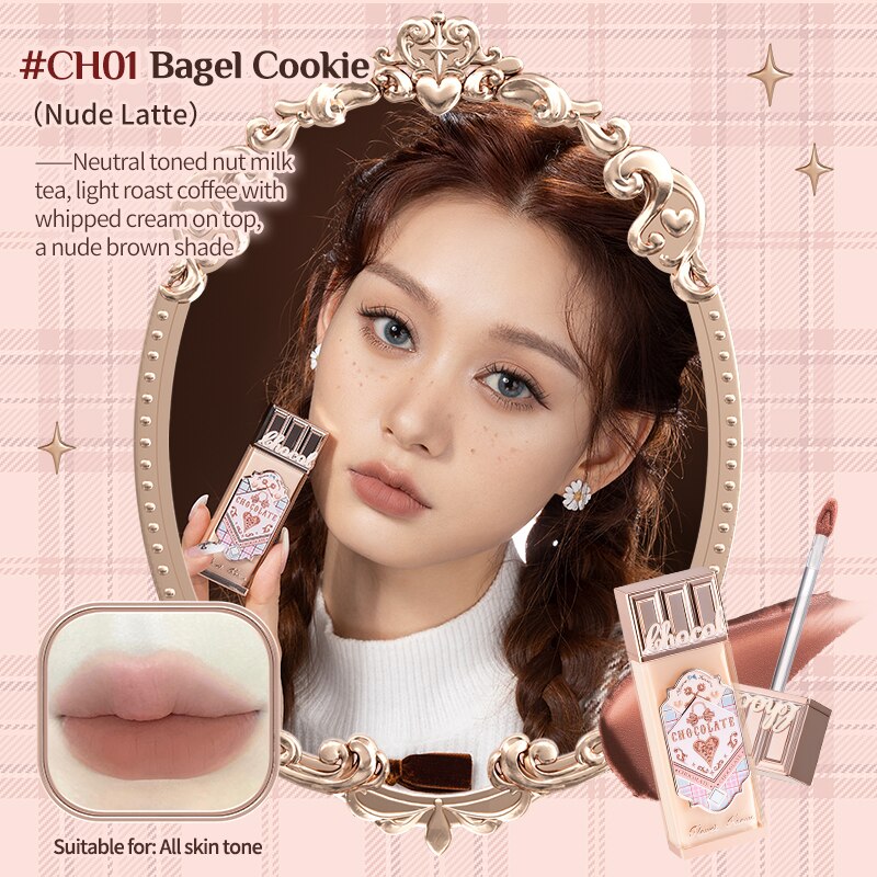 Flower Knows Chocolate Series Cloud Lip Cream 4.5ml Waterproof Long Lasting Lips Makeup