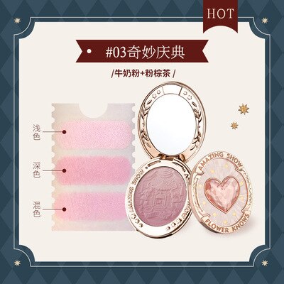 Flower Knows Circus Blush Palette Gradual Relief Powder Blusher