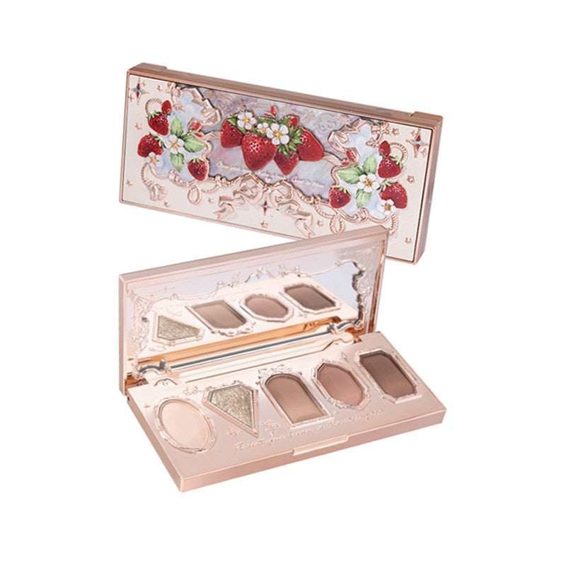 Flower Knows Strawberry Rococo Jewel Eyeshadow Palette 5 Colors