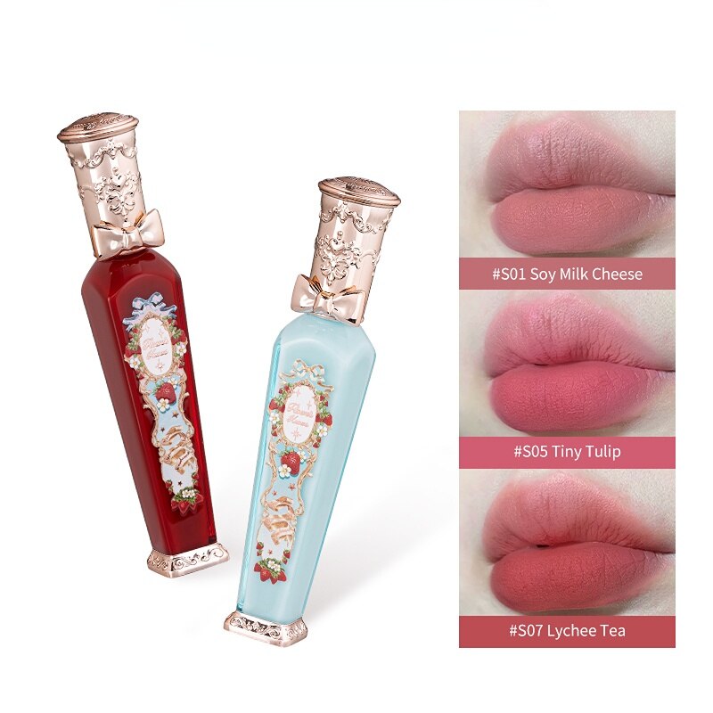 Strawberry Rococo Series Cloud Lip Cream Lipsticks