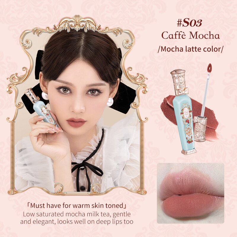 Strawberry Rococo Series Cloud Lip Cream Lipsticks