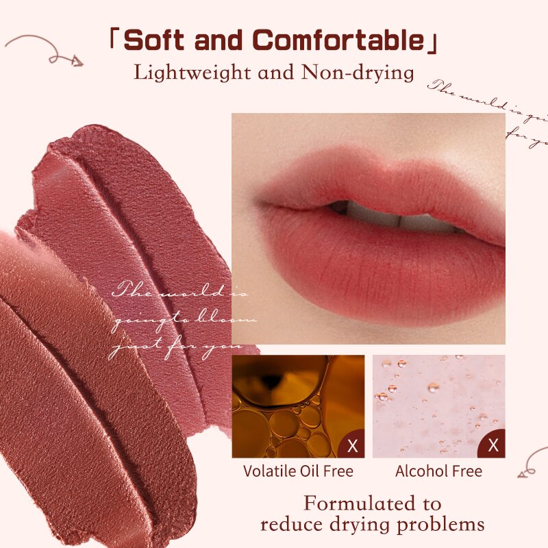 Strawberry Rococo Series Cloud Lip Cream Lipsticks