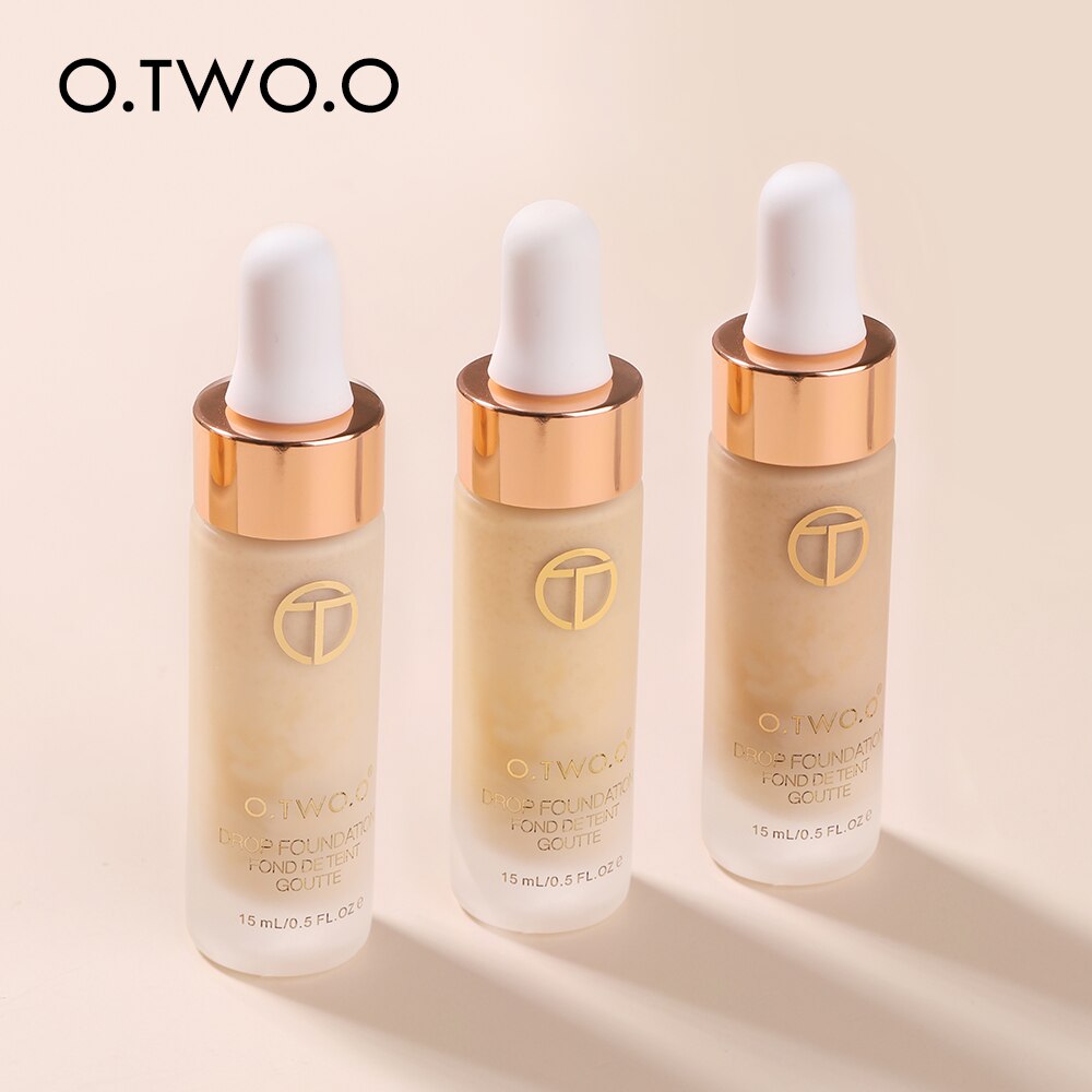 O.TWO.O  Foundation Makeup Base Liquid Concealer Professional Makeup Long Lasting Oil Control Matte Liquid Foundation Cosmetics