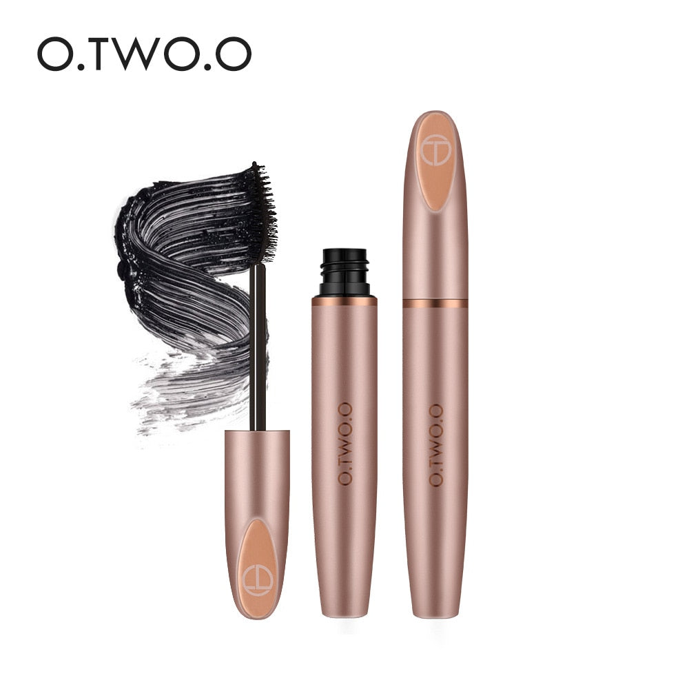 O.TWO.O 3D Silk Fiber Mascara Lengthening Waterproof Long Lasting Curling Thick Mascara Long Eyelashes Extension Make Up