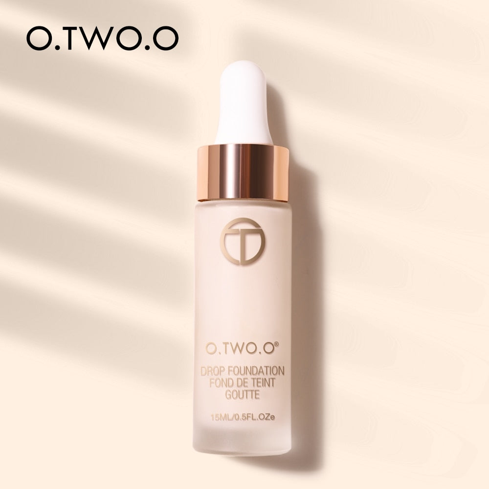 O.TWO.O  Foundation Makeup Base Liquid Concealer Professional Makeup Long Lasting Oil Control Matte Liquid Foundation Cosmetics