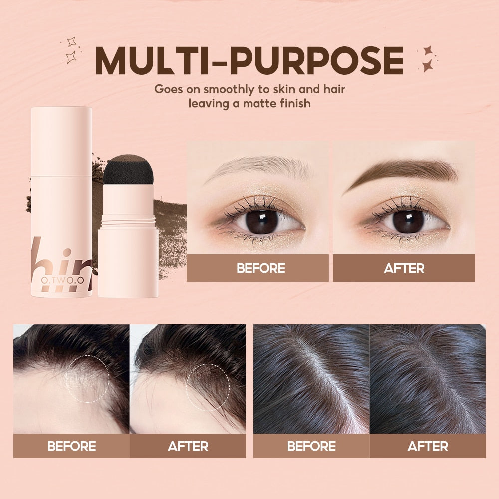 O.TWO.O Eyebrow Stamp Shaping Kit Waterproof Contour Stencil Tint Natural Stick Hairline One Step Brow Stamp Eyebrow Enhancer