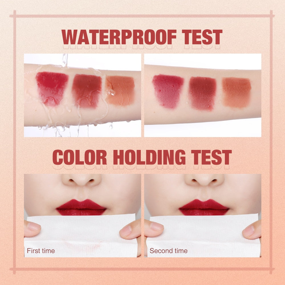 O.TWO.O Liquid Lipstick Lip Gloss 12 Colors Waterproof Long Lasting High Pigment Lip