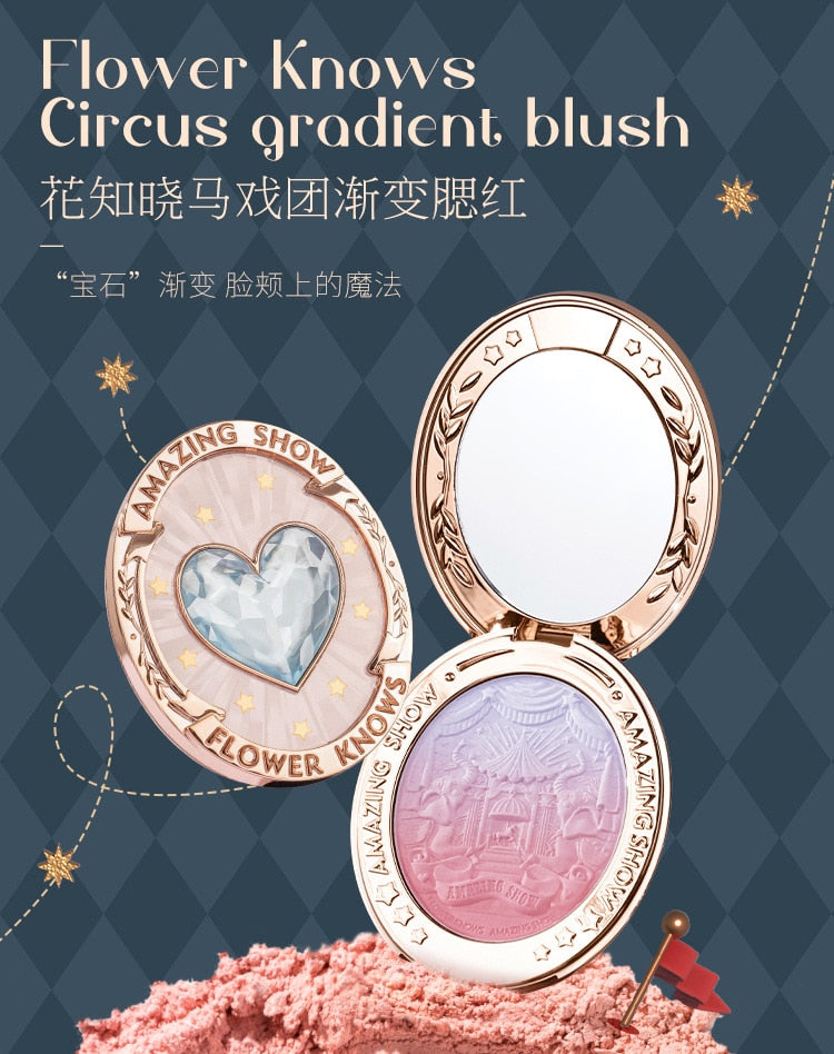 Flower Knows Circus Blush Palette Gradual Relief Powder Blusher