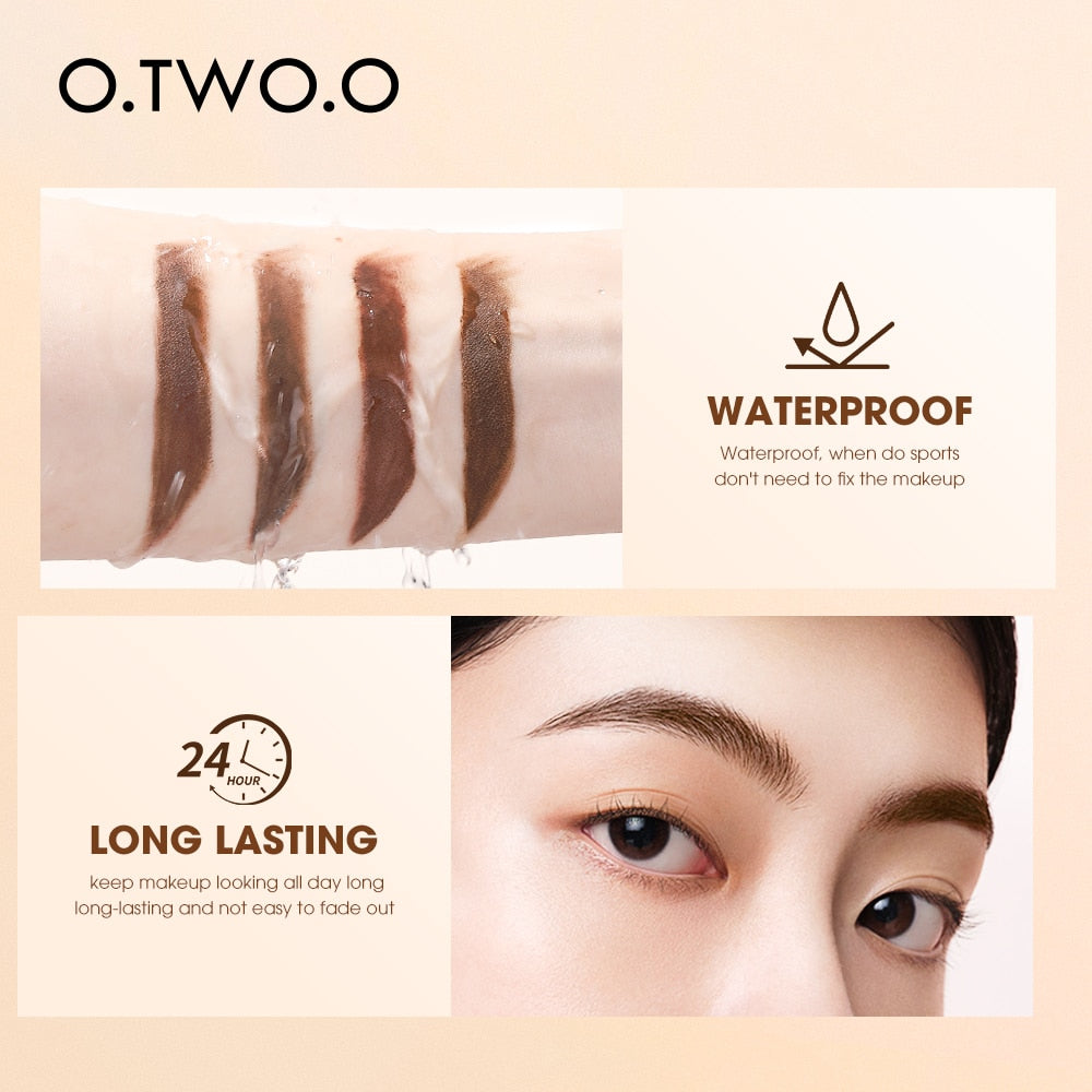 O.TWO.O Eyebrow Pomade Brow Mascara Natural Waterproof Long Lasting Creamy Texture 4 Colors