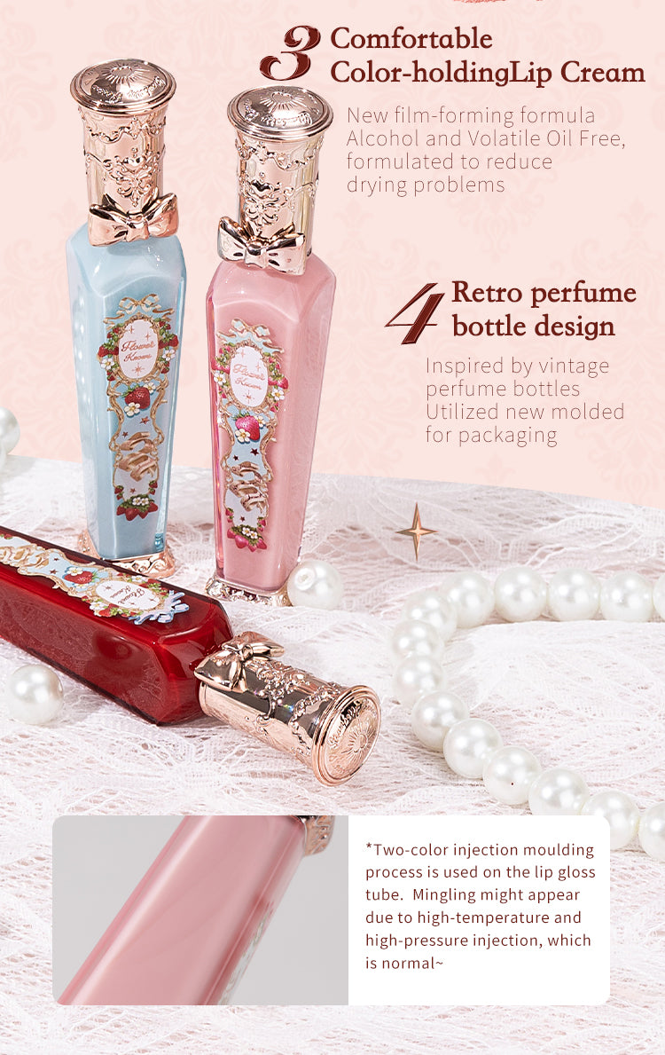 Strawberry Rococo Series Cloud Lip Cream Lipsticks