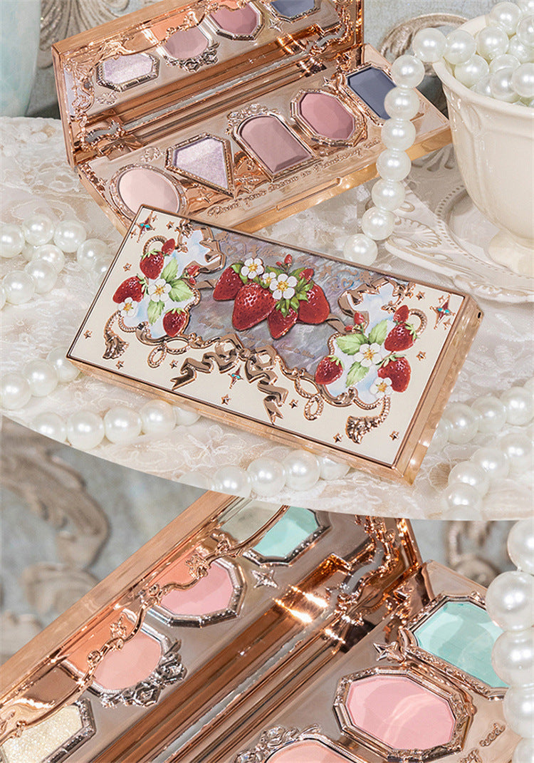 Flower Knows Strawberry Rococo Jewel Eyeshadow Palette 5 Colors