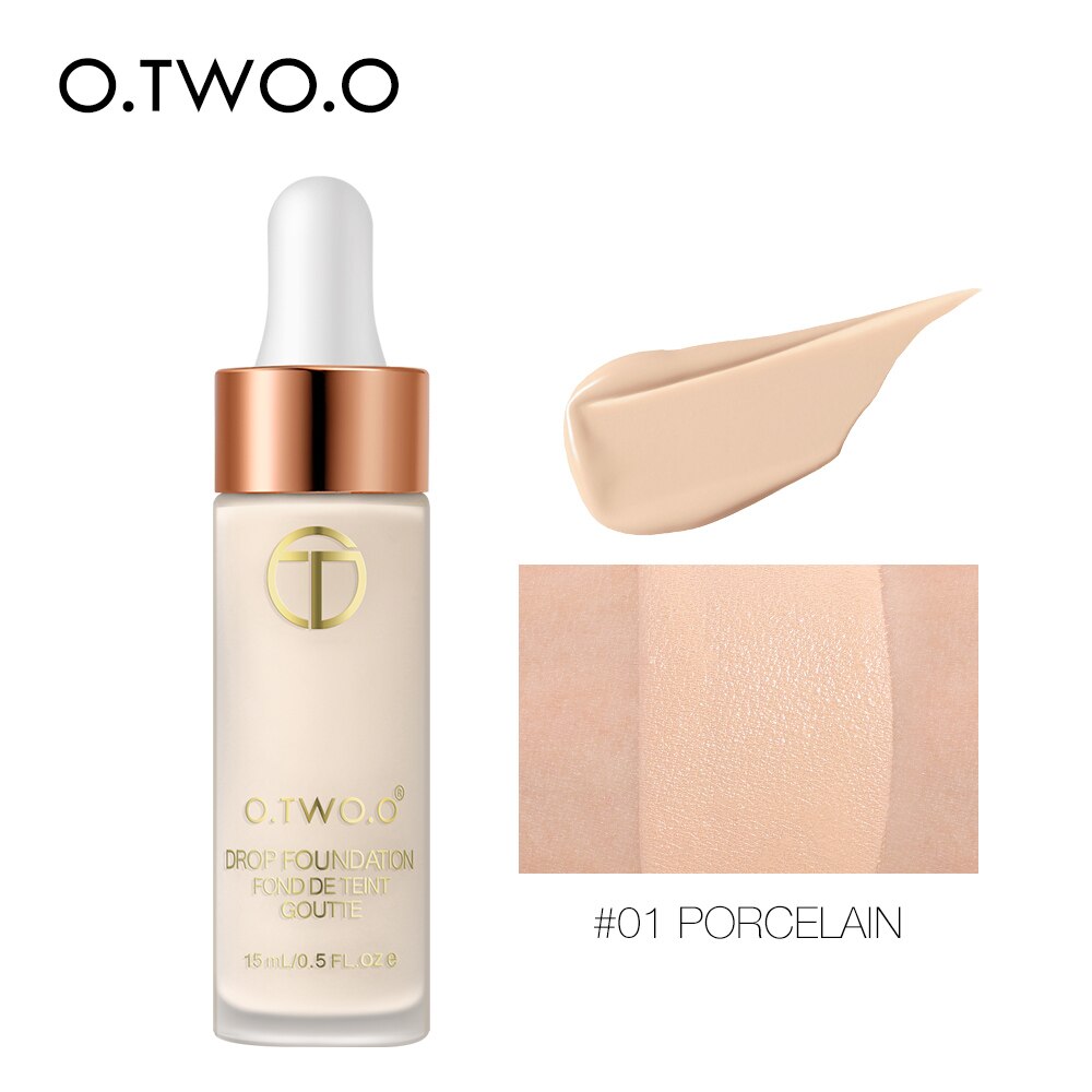 O.TWO.O  Foundation Makeup Base Liquid Concealer Professional Makeup Long Lasting Oil Control Matte Liquid Foundation Cosmetics