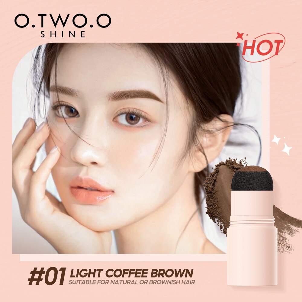 O.TWO.O Eyebrow Stamp Shaping Kit Waterproof Contour Stencil Tint Natural Stick Hairline One Step Brow Stamp Eyebrow Enhancer