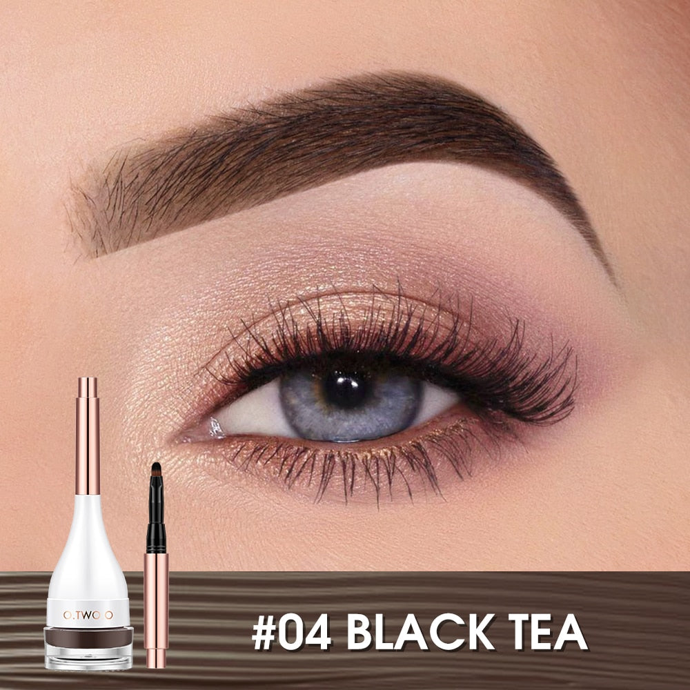 O.TWO.O Eyebrow Pomade Brow Mascara Natural Waterproof Long Lasting Creamy Texture 4 Colors